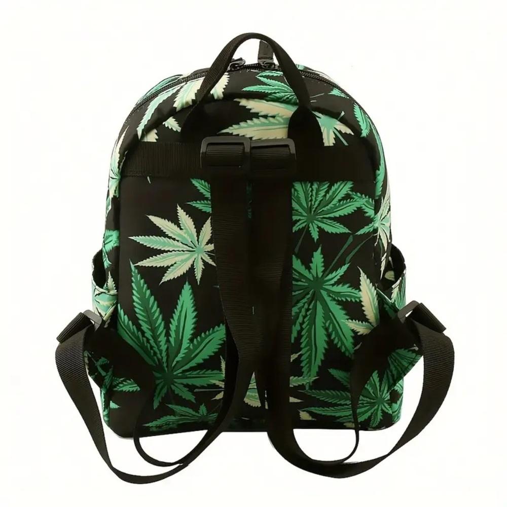 NWT Allover Mary Jane Leaf Patter Mini Bookbag Purse - Picture 2 of 8